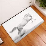New Fashion Style Majestic Horse Print Carpets Anti-slip Floor Mat Outdoor Rugs Clear Front Door Mats