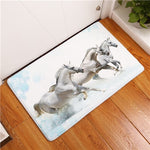 New Fashion Style Majestic Horse Print Carpets Anti-slip Floor Mat Outdoor Rugs Clear Front Door Mats