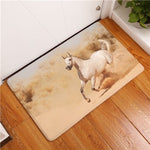 New Fashion Style Majestic Horse Print Carpets Anti-slip Floor Mat Outdoor Rugs Clear Front Door Mats