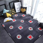 Europe and the United States fashion Plush Anti-Slip Soft Mat For Home Living Room Bedroom Shaggy  Floor Kids Carpets Mat Rug