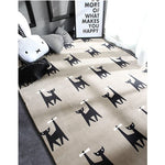 Europe and the United States fashion Plush Anti-Slip Soft Mat For Home Living Room Bedroom Shaggy  Floor Kids Carpets Mat Rug