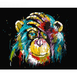 GATYZTORY Frameless Baboon Animal DIY Painting By Number Wall Art Picture Paint By Number Canvas Painting For Home Decor Artwork