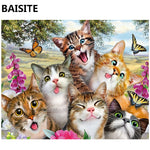 BAISITE Frameless DIY Oil Painting Pictures By Numbers On Canvas Wall Pictures Wall Art For Living Room Home Decoration 972
