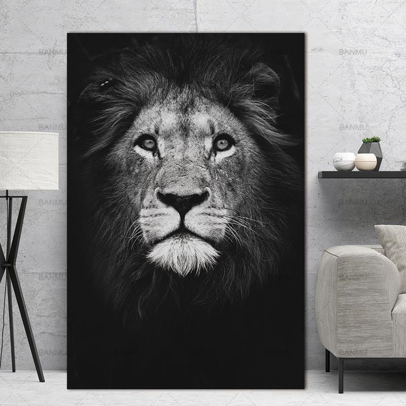 Home decor Wall art animal canvas painting  Wall Pictures print  for Living Room Art Decoration Pictures No Frame morden print