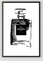 Modern Fashion Women Home Decor Perfume Bottle Canvas Painting coco Wall Pictures Wall Art For Living Room A4 Posters and Print