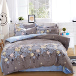 Solstice Home Textile Fashion Pastoral Style 4 Pcs Bedding Set Bed Sheet+duvet Cover+pillowcase Cloud Bed Cover Bedlinens 5 Size