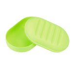 2018 New Fashion Soap Box Shower Plate Hiking Bathroom Home Case Container Travel Holder Dish New Candy Color  Hot SaleBathroom#