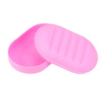 2018 New Fashion Soap Box Shower Plate Hiking Bathroom Home Case Container Travel Holder Dish New Candy Color  Hot SaleBathroom#