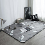 Modern Fashion Super Soft Velvet Thicken Carpet Pad Bedside Blanket Doormat Outdoor Prayer Parlor Home Floor Mat Anti-slip Rugs