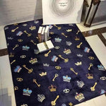 Modern Fashion Super Soft Velvet Thicken Carpet Pad Bedside Blanket Doormat Outdoor Prayer Parlor Home Floor Mat Anti-slip Rugs