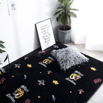 Modern Fashion Super Soft Velvet Thicken Carpet Pad Bedside Blanket Doormat Outdoor Prayer Parlor Home Floor Mat Anti-slip Rugs