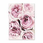Scandinavian Style Pink Flower Painting Wall Art Canvas Posters Nordic Prints Decorative Picture Modern Home Bedroom Decoration