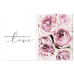 Scandinavian Style Pink Flower Painting Wall Art Canvas Posters Nordic Prints Decorative Picture Modern Home Bedroom Decoration