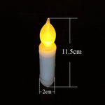 Fashion Long Flameless LED Candles Lamp Flickering LED Tea Light Candles Battery Tealight Home Wedding Birthday Party Decoration