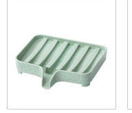 Fashion Plastic Soap Dish Storage Box Colorful Dishes Bath  Soap Holder Bathroom Organizer Sponge Holder Plate Tray Drain