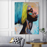 canvas painting figure Picture wall art  Picture portrait  home decor painting abstract  women picuture art poster and prints