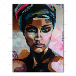 canvas painting figure Picture wall art  Picture portrait  home decor painting abstract  women picuture art poster and prints