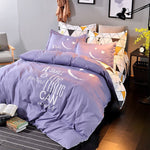 Solstice Home Fashion hot skin-friendly breathable printing and dyeing alphabet bedding bed linen quilt cover pillowcase 3/4pcs
