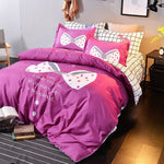 Solstice Home Fashion hot skin-friendly breathable printing and dyeing alphabet bedding bed linen quilt cover pillowcase 3/4pcs