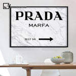 Marble Pattern PRADA Fashion Style Poster Nordic Decoration Wall Art Canvas Print Modern Painting Decorative Picture Home Decor