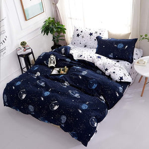 Bedding Set Fashion luxury  Stars Home textile   Duvet Cover Bed Linen Sheet Soft Comfortable 3/4pcs King Queen Full Twin Size