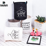 SDARISB Fashion Fabric Laundry Basket Bag Dirty Pouch Folding Laundry Storage Basket Bracelet Laundry Bag Bathroom Product