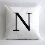 Letter Vintage Cushion Cover Polyester Fashion Home use Pillow cover Living room Bed Sofa Cushion Cover Black White