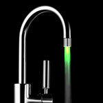 1PC 2018 Summer New Hot Sale Fashion Home Bathroom Glow Shower LED Faucet Temperature Sensor Light RGB 3 Color Change Water Tap