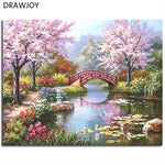 Framed Wall Pictures DIY Oil Painting By Numbers Wall Art Acrylic Oil Canvas Paintings Home Decor For Living Room