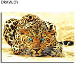 Framed Wall Pictures DIY Oil Painting By Numbers Wall Art Acrylic Oil Canvas Paintings Home Decor For Living Room