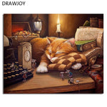 Framed Wall Pictures DIY Oil Painting By Numbers Wall Art Acrylic Oil Canvas Paintings Home Decor For Living Room