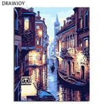 Framed Wall Pictures DIY Oil Painting By Numbers Wall Art Acrylic Oil Canvas Paintings Home Decor For Living Room