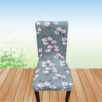 Meijuner Flower Printing Removable Chair Cover Big Elastic Slipcover Modern Kitchen Seat Case Stretch Chair Cover For Banquet