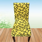 Meijuner Flower Printing Removable Chair Cover Big Elastic Slipcover Modern Kitchen Seat Case Stretch Chair Cover For Banquet
