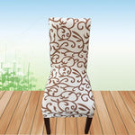 Meijuner Flower Printing Removable Chair Cover Big Elastic Slipcover Modern Kitchen Seat Case Stretch Chair Cover For Banquet