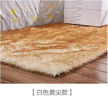 15 Colors Fashion Long Faux Fur Artificial Skin Rectangle/Square Fluffy Chair Seat Sofa Cover Carpet Mat Area Rug Living Bedroom