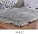 15 Colors Fashion Long Faux Fur Artificial Skin Rectangle/Square Fluffy Chair Seat Sofa Cover Carpet Mat Area Rug Living Bedroom