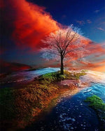BAISITE DIY Framed Oil Painting By Numbers Landscape Pictures Canvas Painting For Living Room Wall Art Home Decor H340