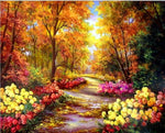 BAISITE DIY Framed Oil Painting By Numbers Landscape Pictures Canvas Painting For Living Room Wall Art Home Decor H340