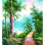 BAISITE DIY Framed Oil Painting By Numbers Landscape Pictures Canvas Painting For Living Room Wall Art Home Decor H340