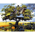 BAISITE DIY Framed Oil Painting By Numbers Landscape Pictures Canvas Painting For Living Room Wall Art Home Decor H340
