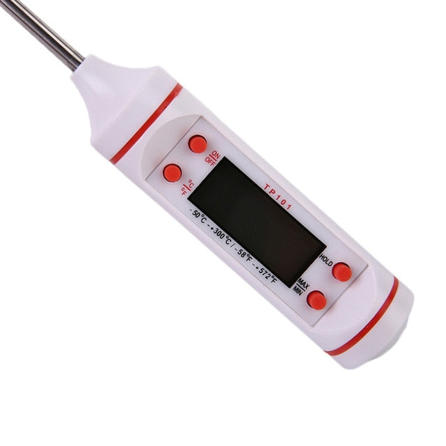 Digital Probe Meat Thermometer Kitchen Cooking BBQ Food Thermometer Cooking Stainless Steel Water Milk Thermometer Tools TP101