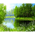 BAISITE DIY Framed Oil Painting By Numbers Animal Pictures Canvas Painting For Living Room Wall Art Home Decor
