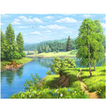 BAISITE DIY Framed Oil Painting By Numbers Animal Pictures Canvas Painting For Living Room Wall Art Home Decor