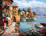 BAISITE DIY Framed Oil Painting By Numbers Flowers Pictures Canvas Painting For Living Room Wall Art Home Decor E927