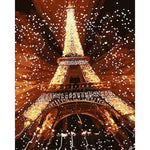 DIY PBN Paris Tower Arcylic Painting By Numbers On Canvas Framed Wall Pictures Art For Living Room Home Decoration
