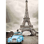 DIY PBN Paris Tower Arcylic Painting By Numbers On Canvas Framed Wall Pictures Art For Living Room Home Decoration