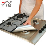 YTE Gas Stove Protectors 1pc Reusable Gas Stove Burner Cover Liner Mat Fire Injuries Protection Trivets Kitchen Specialty Tools