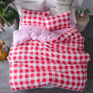 Solstice Home Textile Hot Love Bedding Sets Girl Adult Teen Linens Red Heart Fashion Duvet Cover Pillowcase Flat Bed Sheet Queen