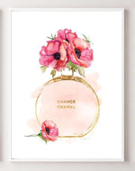 Modern Wall Art Home Decor Perfume Bottle Canvas Painting Coco Wall Pictures For Living Room Fashion Posters and Prints No Frame